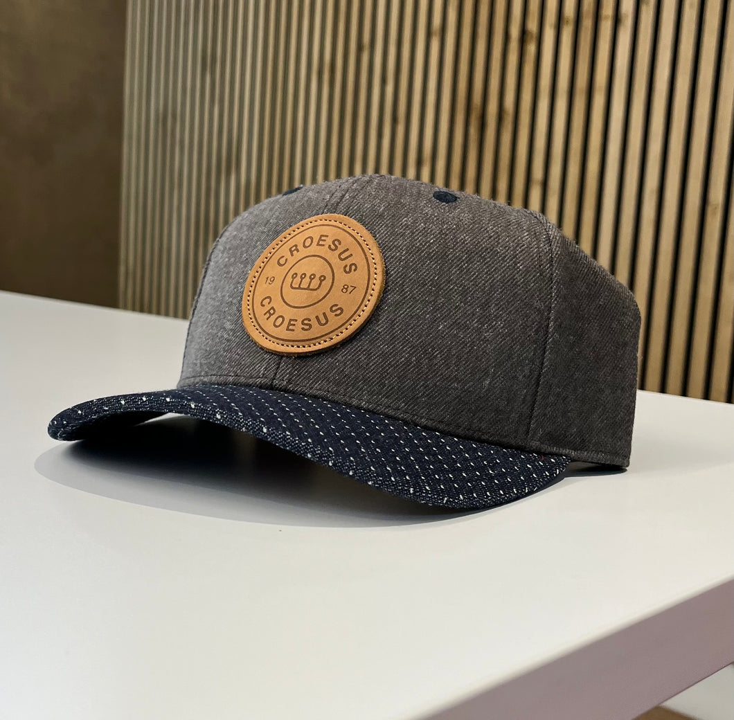 Casquette Croesus 1987 ( denim foncé, gris foncé)