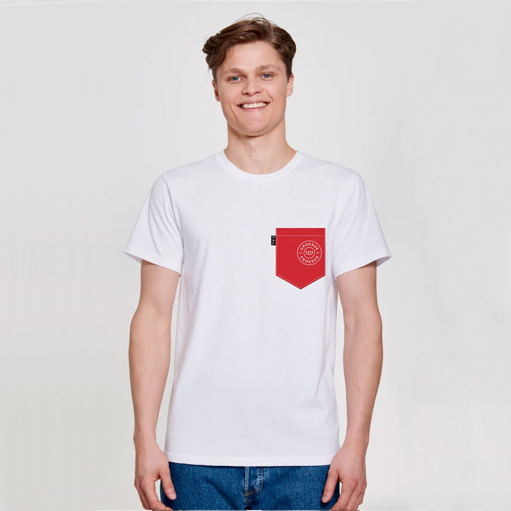 Croesus 1987 T-shirt with Pocket (White)